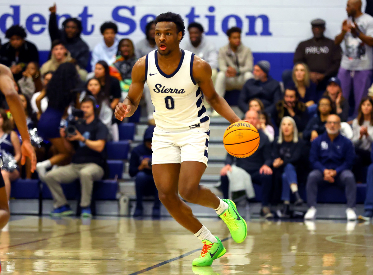 Sierra Canyon Bronny James LeBron James 61, Etiwanda 55 SC QF playoffs boys basketball by Nick Koza 3-2-23030220232773